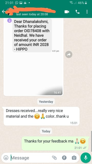 Dresses received..Reallyvery nice material and the color, Thank you. -Reviewed on 22nd  NOV 2022
