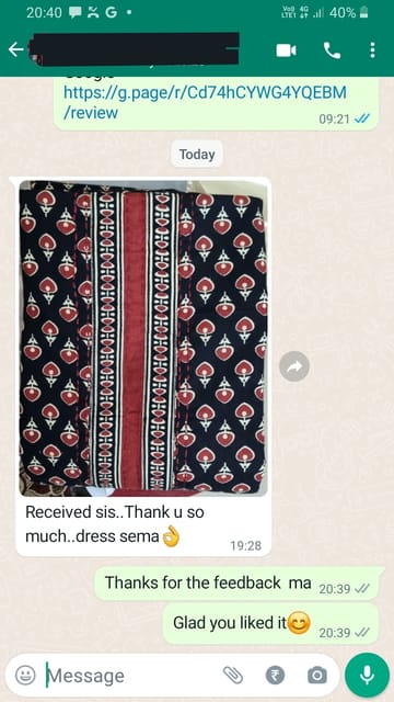 Received sis...Thank you so much...dress sema -Reviewed on 13th MAR 2023