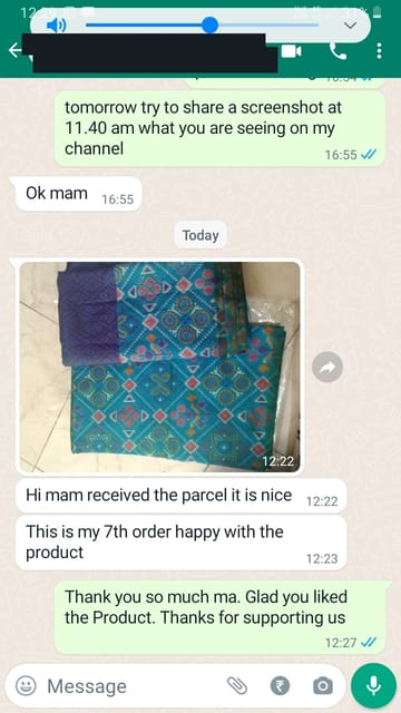 Hii mam received the parcel it is nice this is my 7th order happy with the product  -Reviewed on 1th APR 2023