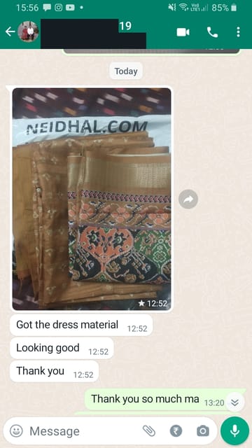 Got  the dress material looking good thank you... -Reviewed on 20th APR 2023