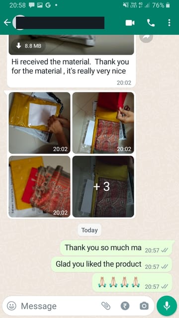 Hi received the material. thank you for the material, it's really very nice... -Reviewed on 23th APR 2023