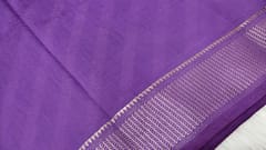 CODE WS662 : Purple and pink spun silk with lehariya printed saree  pure ,soft fabric) antique gold zari double side borders, simple gold zari lined and shibori patterns for pallu,running blouse with borders.