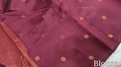CODE WS659 :Navy blue fancy silk cotton saree with traditional vertical zari woven design all-over,contrast zari woven borders,rich zari woven pallu and running blouse with zari buttas and borders