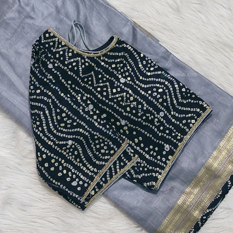 CODE WS1212 : Designer blueish grey fancy organza saree(thin and lightweight) readymade blouse(height :15 inches,arm hole- arm hole: 20 inches,fits upto size 40 , L Size ,can be altered to smaller sizes)READ FULL DESCRIPTION BELOW