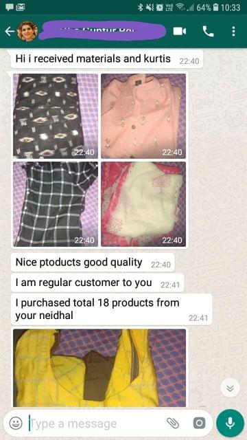Nice products good quality... I'am regular customer to you... I purchased total 18 products from you Neidhal. -Reviewed on 28-Jun-2019